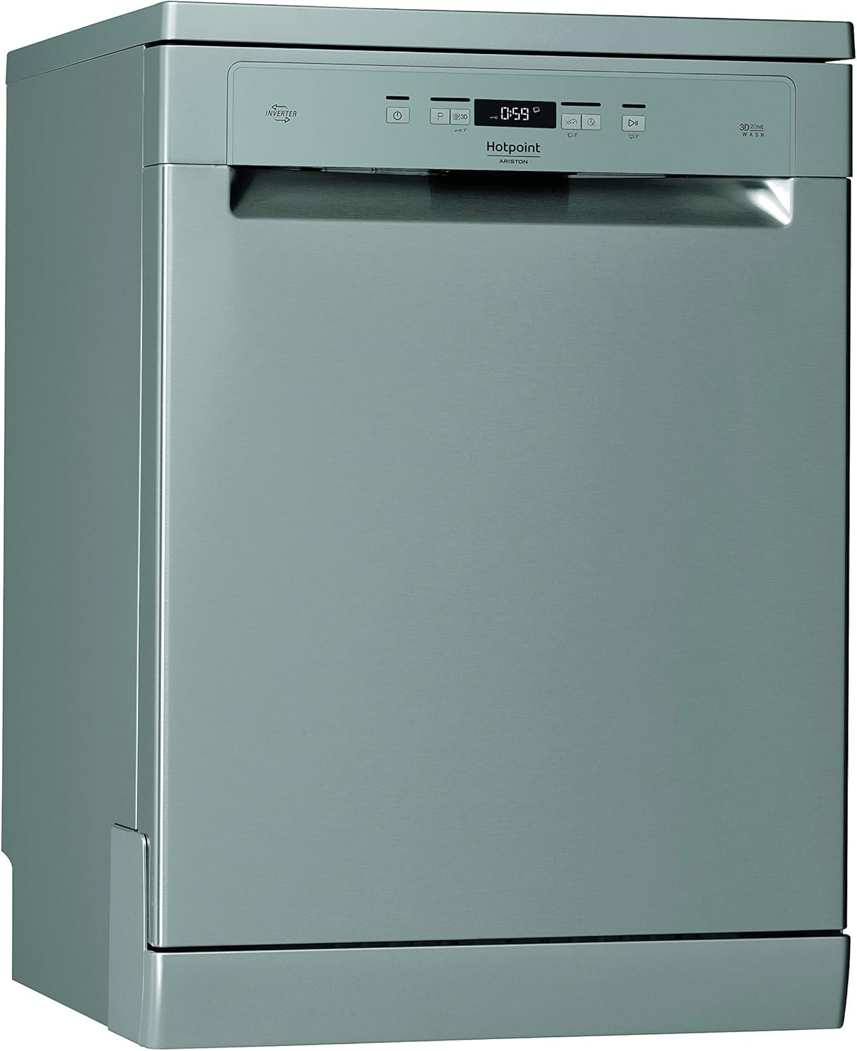 Hotpoint Ariston HFC 3C26 CW X, lavastoviglie verticale, 14 posti, terzo cestello, inox