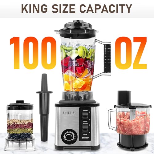 Robot da cucina 3 in 1 e frullatore da cucina, miscelatore multifunzionale da banco con brocca da 3 litri, tritaverdure e tazza per macinare, ideale per frullati, frullati, tritachiaccio, 1200 W, : Amazon.it: Casa e cucina