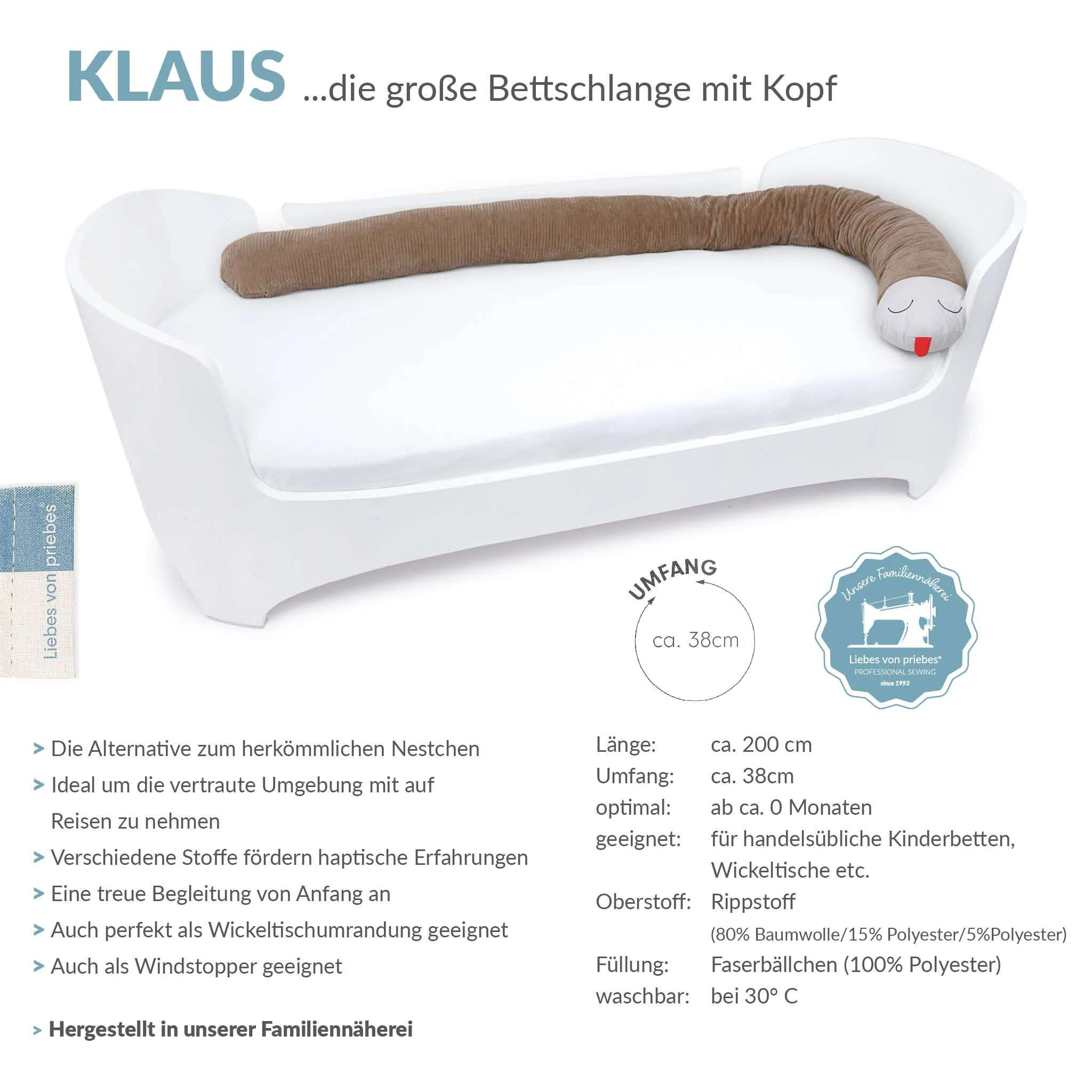 KLAUS Bettschlange