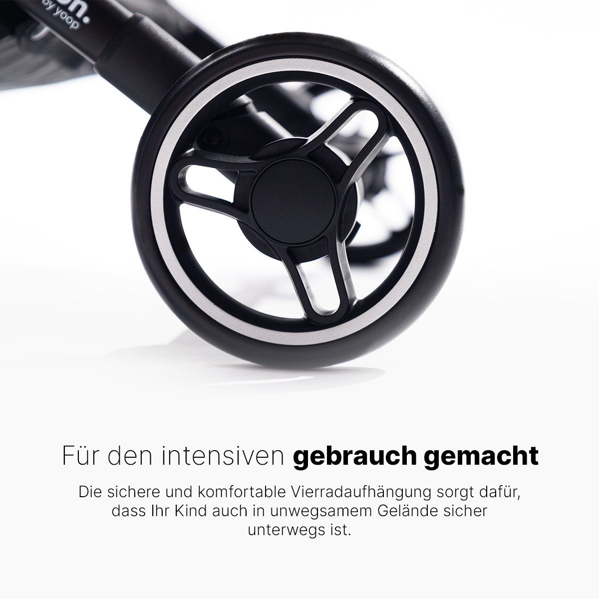 Kombi-Kinderwagen Kinderwagen Schwarz – Leichtgewicht Buggy - MagicFold™ Technology