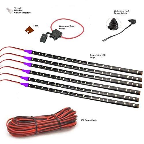 Pimp My Kayak - Blue LED Lighting DIY Kit - 30,000 Lumens - Includes Bonus Red & Green Navigation Lights