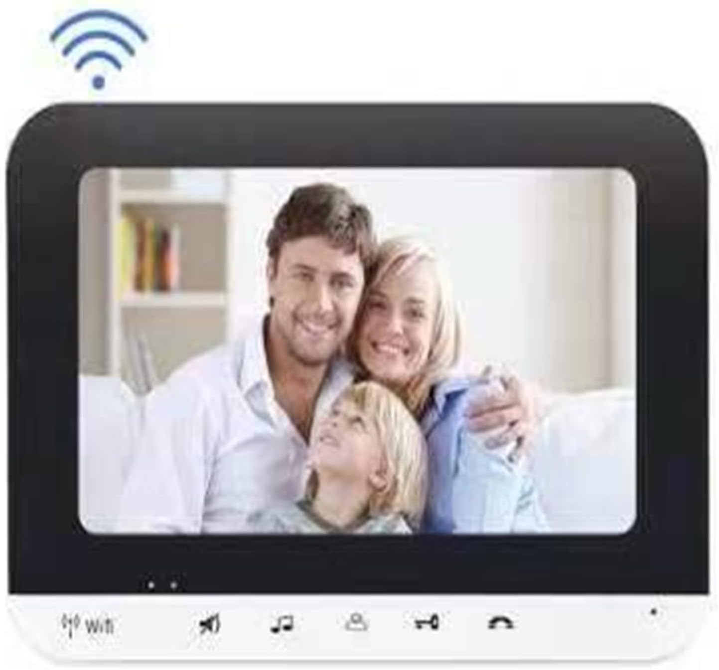 Videocitofono 7 Pollici Wifi Senza Fili Campanello Citofono For Appartamento Da 2/3 Unità Audio Bidirezionale(V70MG-660-1V2-lock)