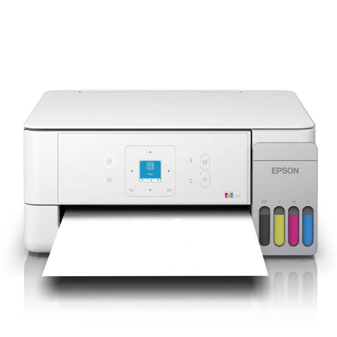 EcoTank ET-2926 Multifunktionsdrucker für Haushalte, WLAN, A4, Drucken, Kopieren, Scannen mit LC-Display und AirPrint, inklusive Tinte für bis zu 3