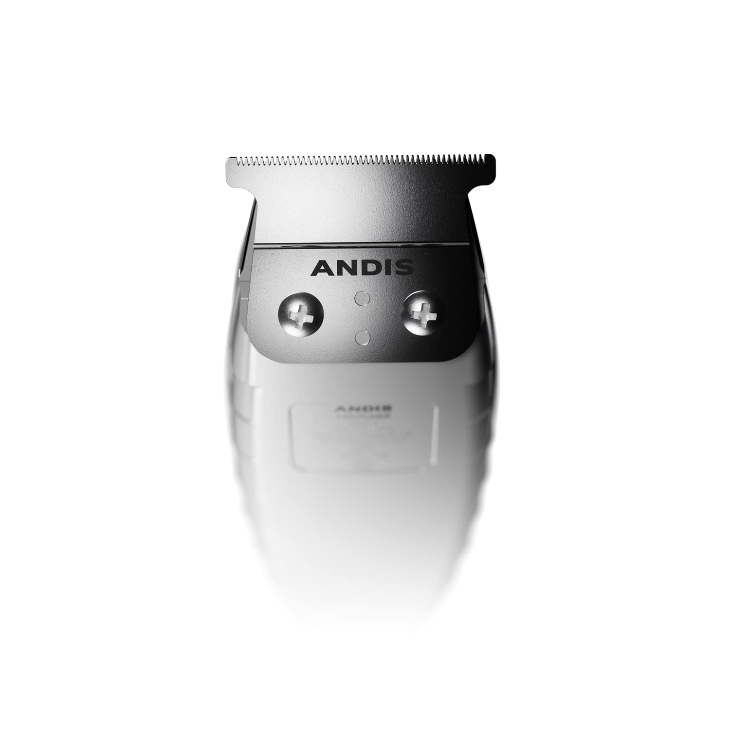 Andis Professional T Outliner Beard & Hair Trimmer, Carbon Steel T Blade, Bump Free, Corded Electric, Grey