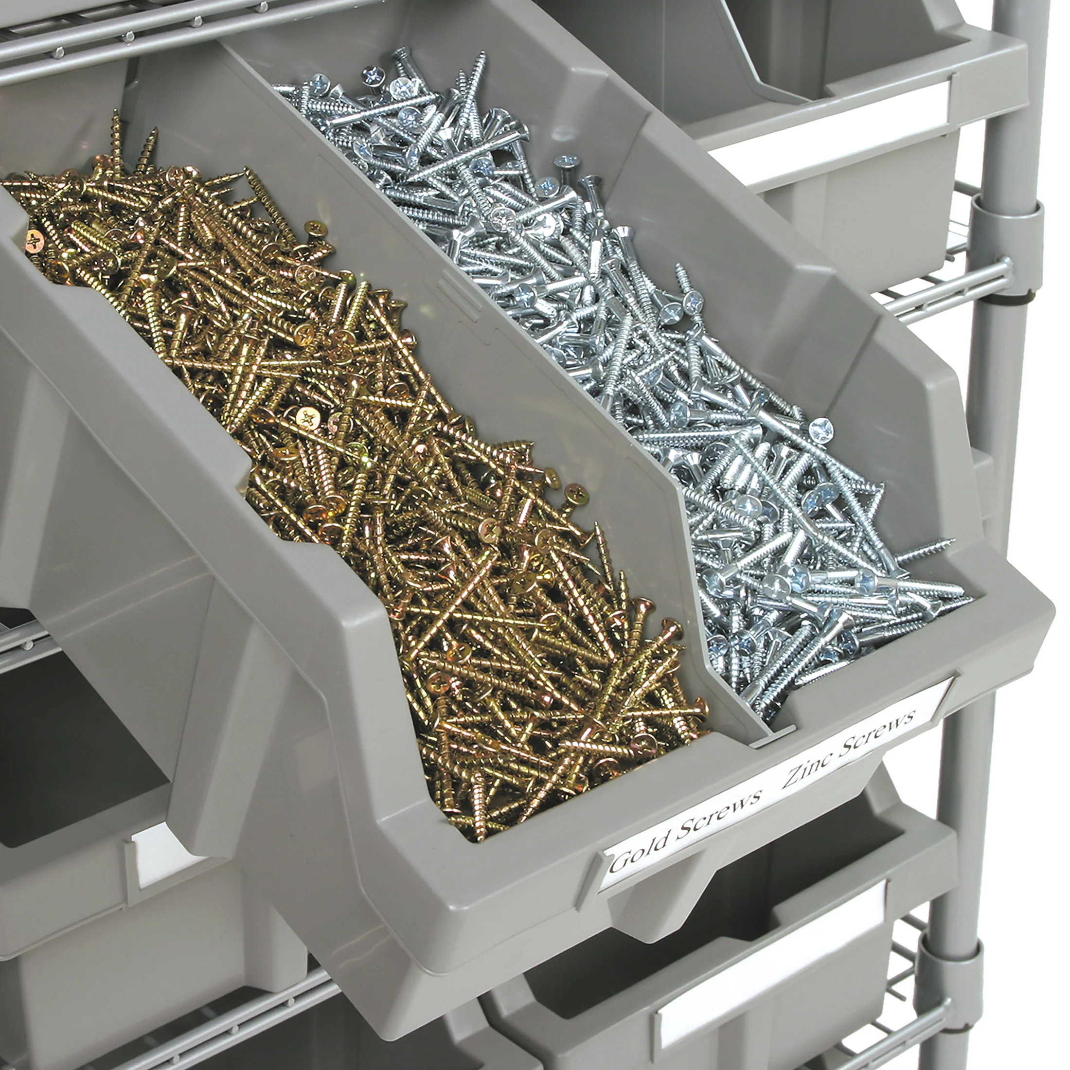 Scaffale NSF a 7 livelli con 12 contenitori