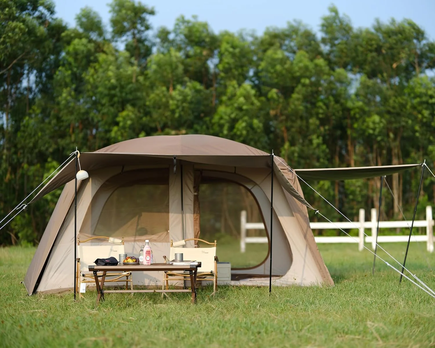 4 to 6 Person Family Camping Tent Double Layer Waterproof Cabin