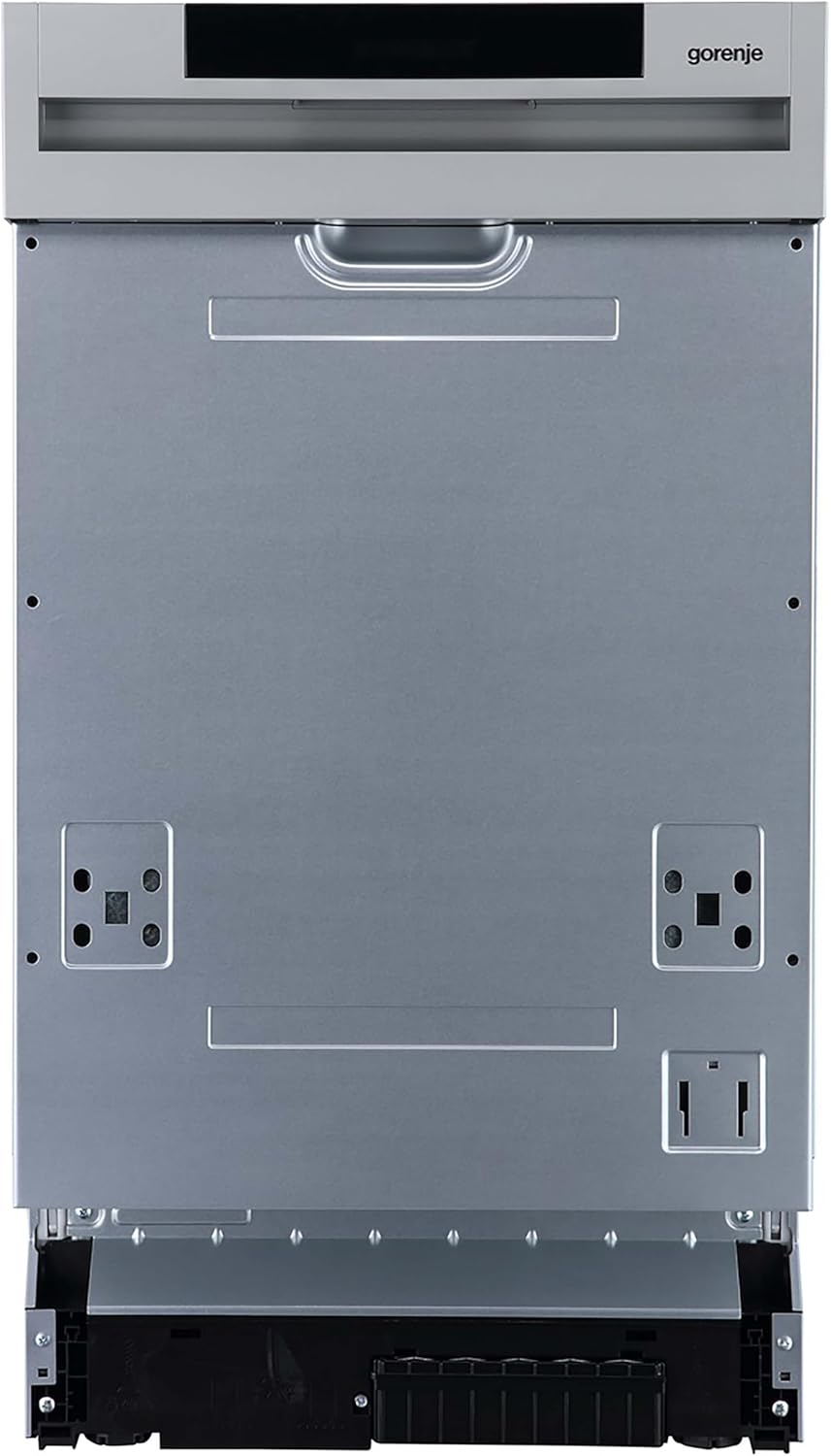 Gorenje GI 520 E15X Teilintegrierbarer Geschirrspüler / 45cm / 9 Maßgedecke / 5 Programme / 1h Reinigungsprogramm / höhenverstellbarer Oberkorb / vollständiger Überlaufschutz, Eingebaut, Edelstahl