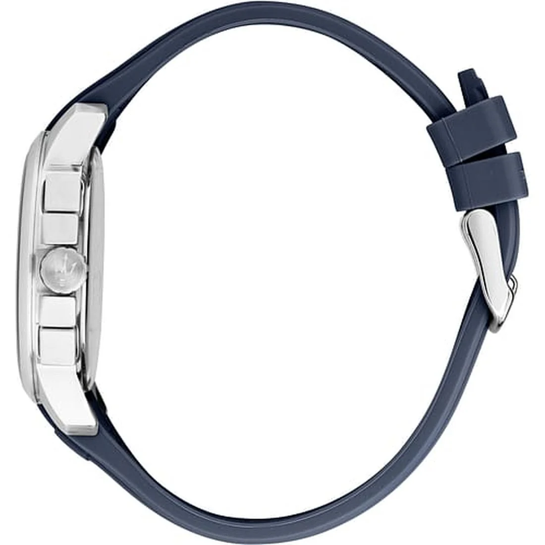 Orologio Maserati Successo crono quadrante silver cinturino in gomma blu R8871621042