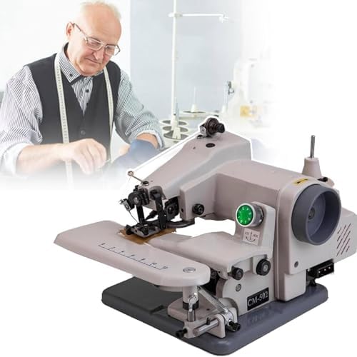 Blindstich, Schwarz, Nähmaschine für unsichtbare Nähte, mühelose Blindsaum Kettenstiche inklusive 10 Nadeln