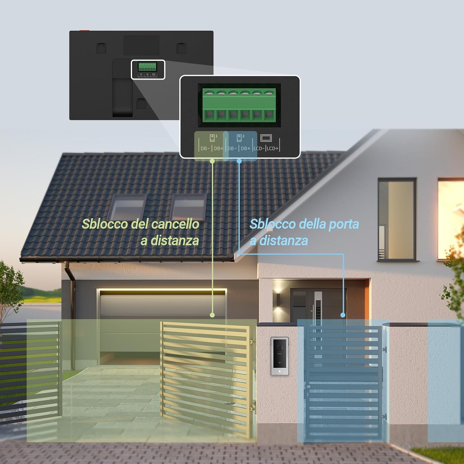 EZVIZ CP5 Videocitofono WiFi con Schermo Touch Screen a Colori da 7