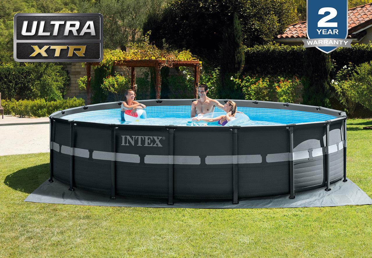 2025 Intex Ultra XTR® Frame piscina fuori terra da 18 piedi x 52 pollici con pompa a sabbia