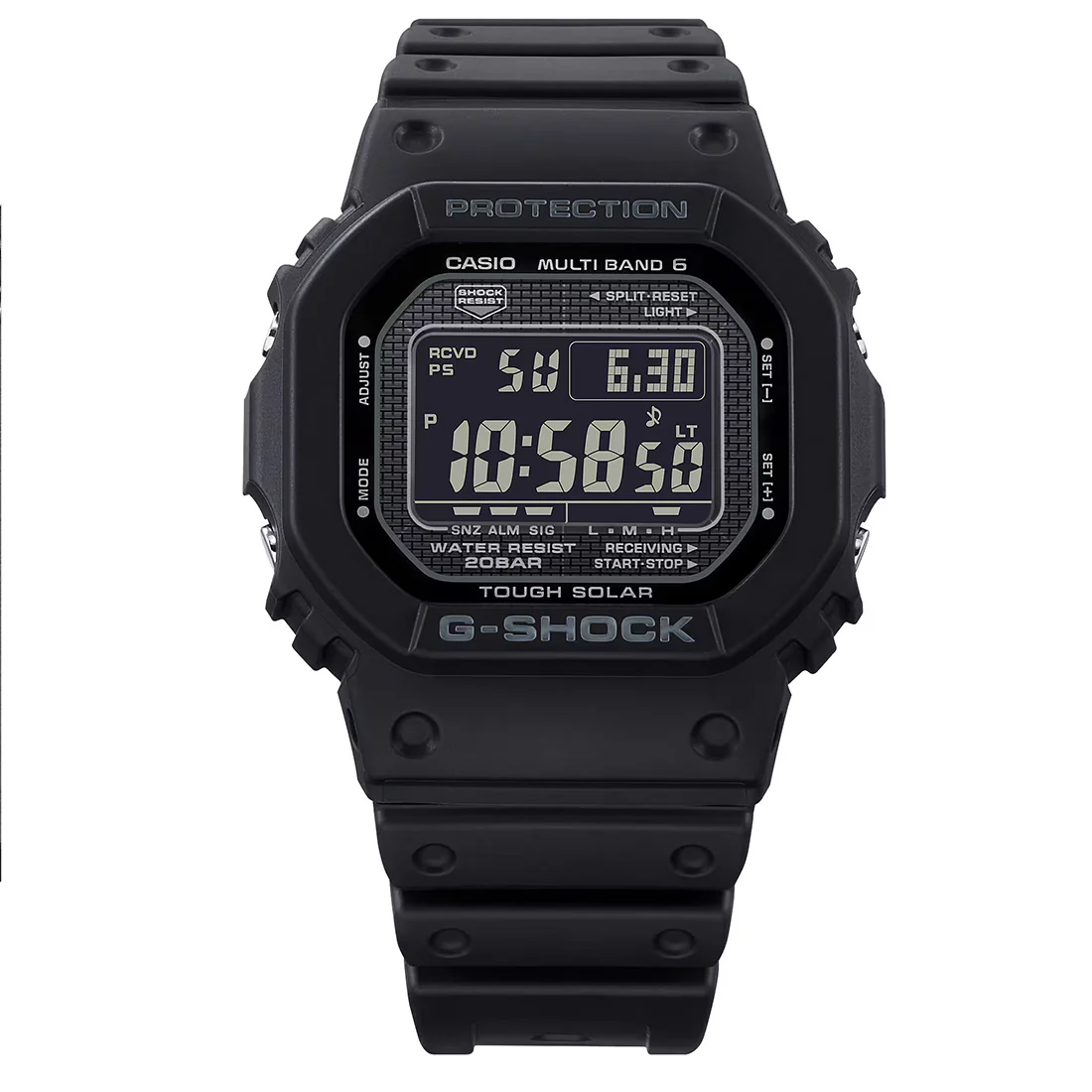 Orologio G-Shock in acciaio e resina nero radio controllato GW-5000HS-1ER