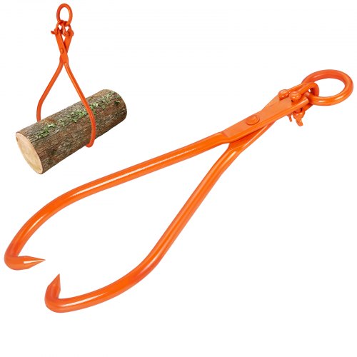 VEVOR Holzrückezange, 32 Zoll, 2-Klauen-Holzhebezange, robust, 1543 lbs