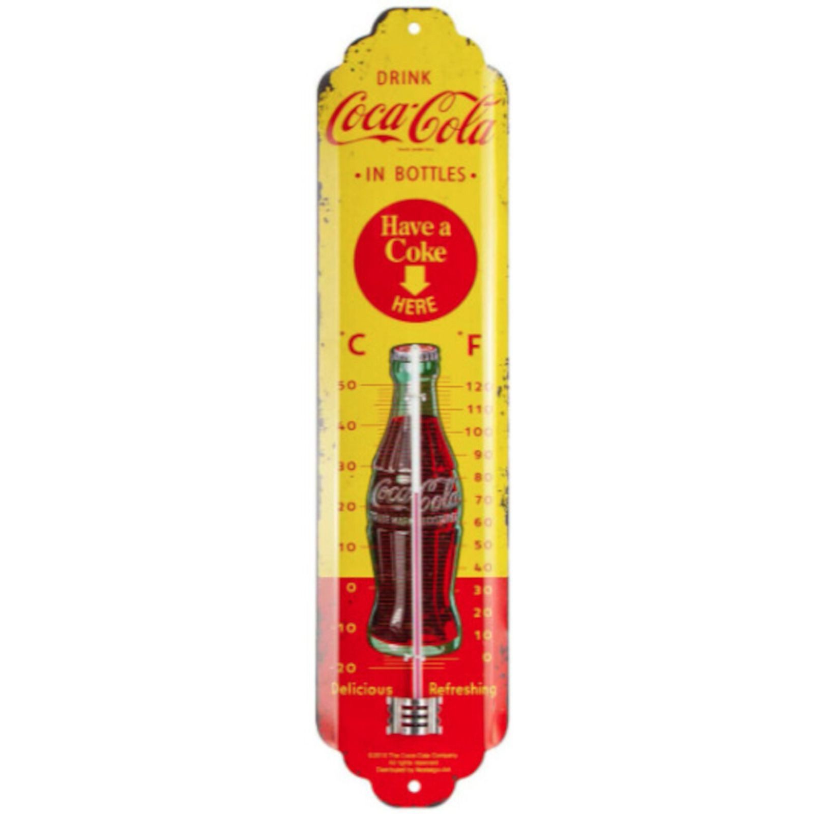 Gartenthermometer Analoges Thermometer Innen & Außen Coca-Cola
