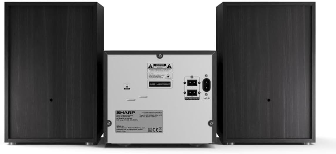 SHARP XL-B517D (BK) Stereo Sound System (45 Watts, Digital Radio with DAB+ and FM Tuner, Bluetooth) Black