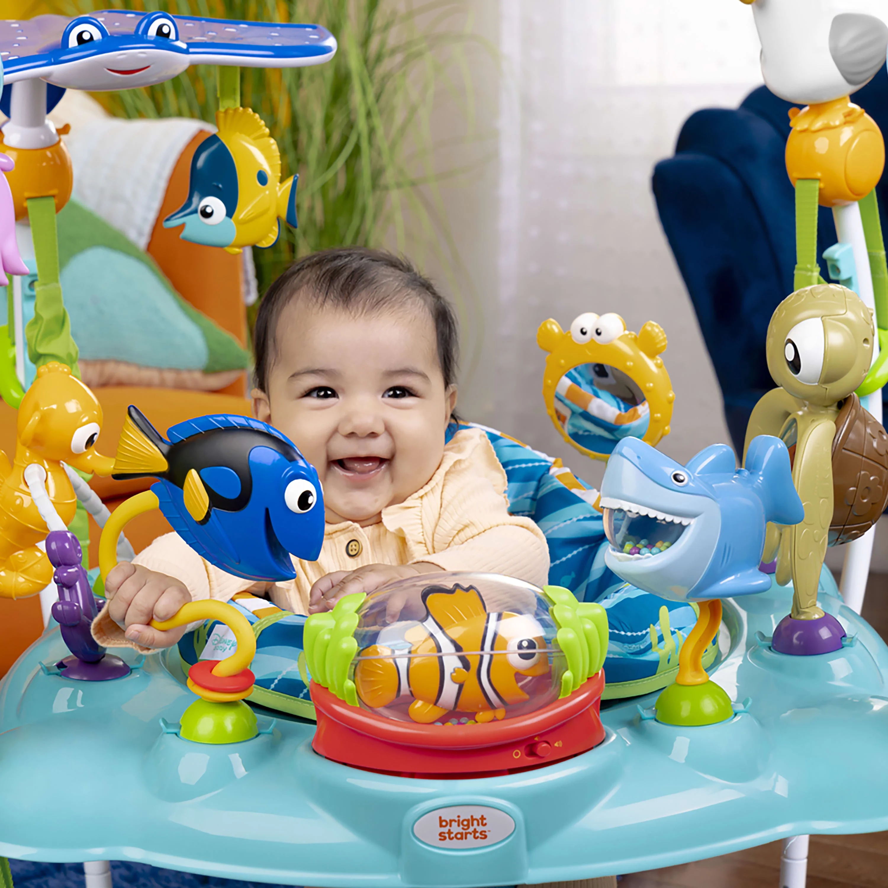 Disney Baby Finding Nemo Verstelbaar Baby-Activiteitencentrum met Wipfunctie van Bright Starts