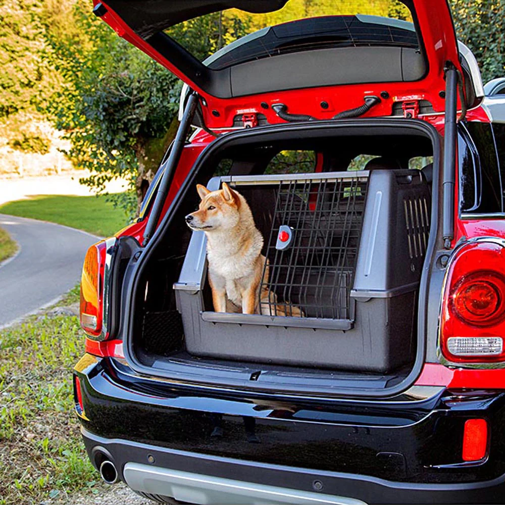 Atlas Car Scenic – Trasportino da Auto per Cani, Super Ventilato e Sicuro, con Doppia Porta Scorrevole, Disponibile in Due Misure