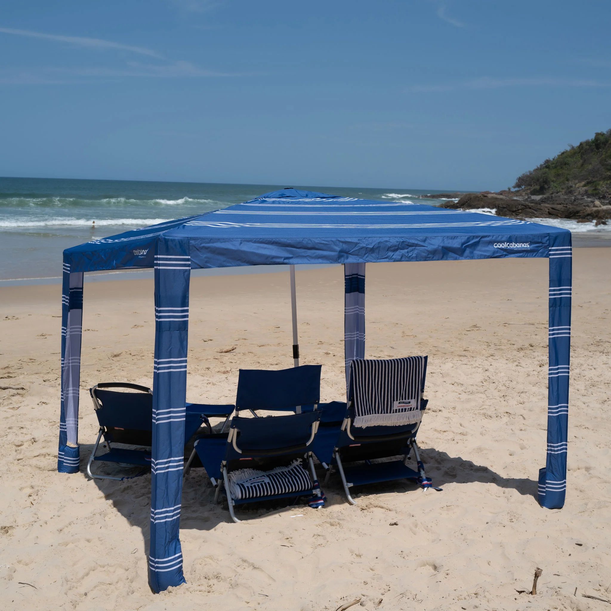CoolCabana 5 Ombreggiatura da Spiaggia - Protezione UPF 50+, Ampia Zona d’Ombra