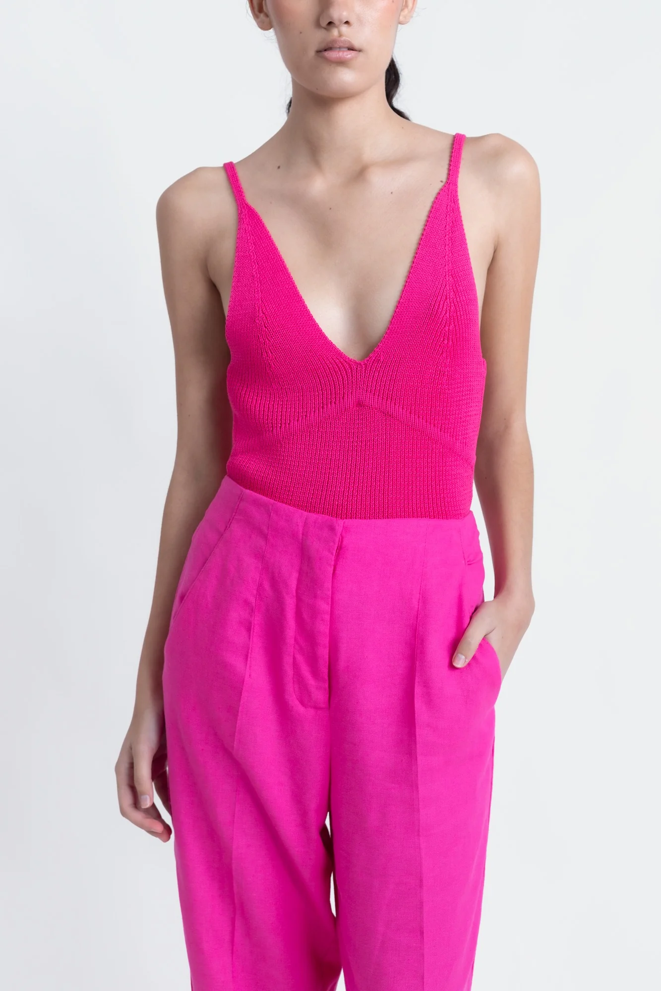 Knitted Crop Top | Pink �C Soft, Feminine & Stylishly Versatile