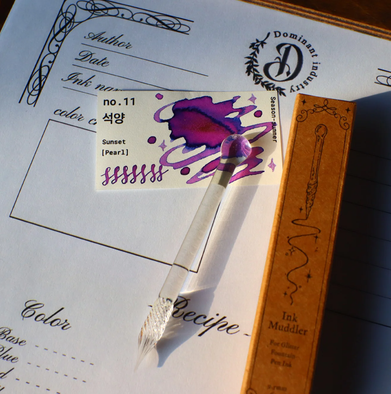 Dominant Industry Ink Muddler - Glass Dip Pen