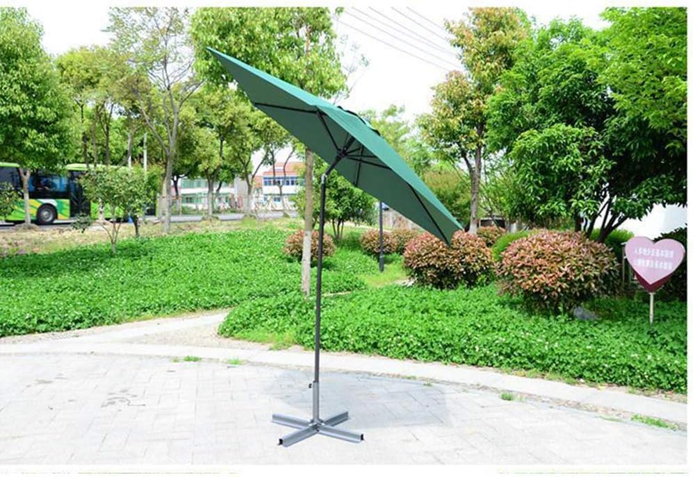 2,4 m/7,9 ft Neigungs-Gartenschirm-Sonnenschirm, Baldachin-Sonnenschutz, faltbare, UV-beständige Aluminiumkurbel für Balkon, Terrasse, Garten, Außenschirm, Sonnenschutz good