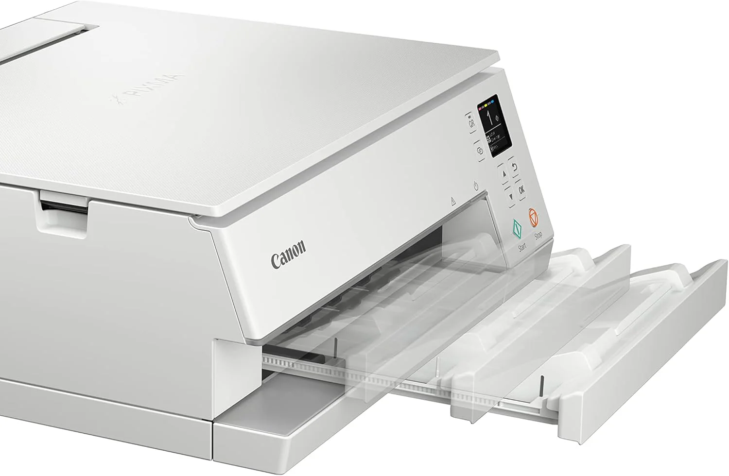 Canon PIXMA TS6350a printer, kleureninkjet multifunctioneel apparaat DIN A4 (fotoprinter, scanner, kopieerapparaat, OLED, 4.800x1.200 dpi, USB, WLAN, 5 afzonderlijke inkten, dubbelzijdig afdrukken, 2 papierladen), zwart