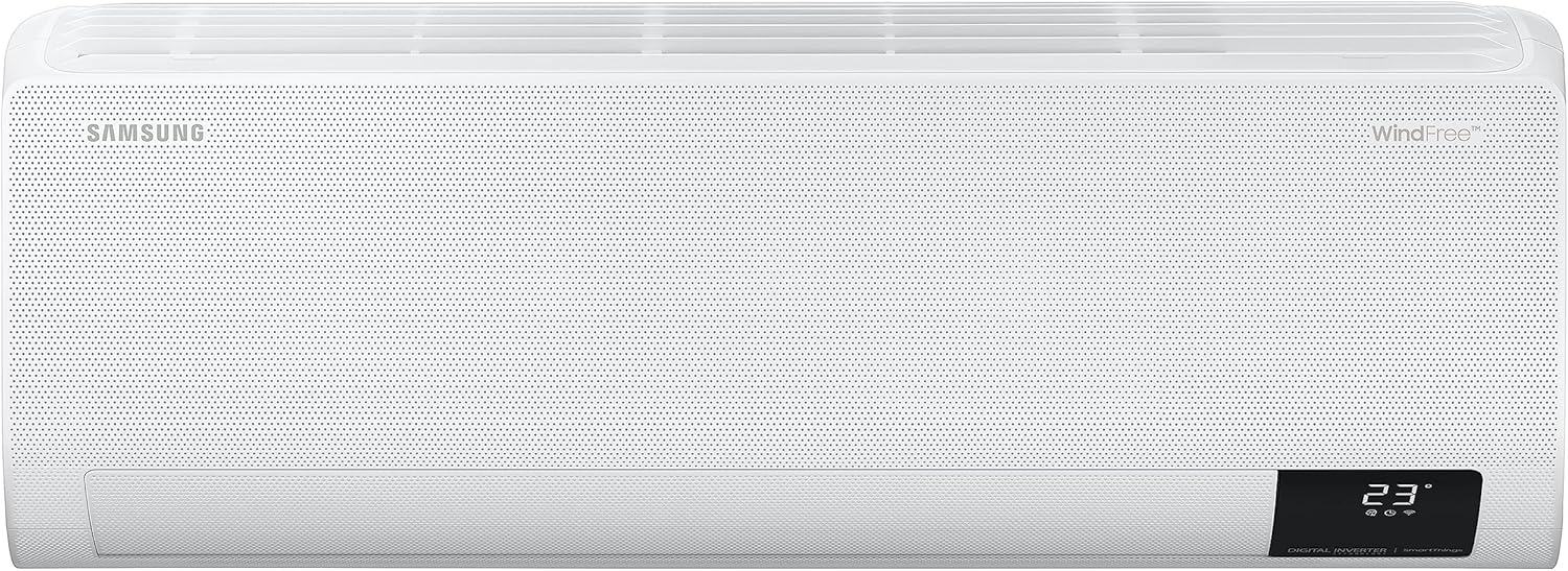Samsung WindFree Comfort Next 12000 BTU, Climatizzatore Monosplit Pompa di Calore, SmartThings e Intelligenza Artificiale, WiFi, GAS R32, AR12BXFCAWKNEU+AR12BXFCAWKXEU, [Efficienza energetica A++/A+]