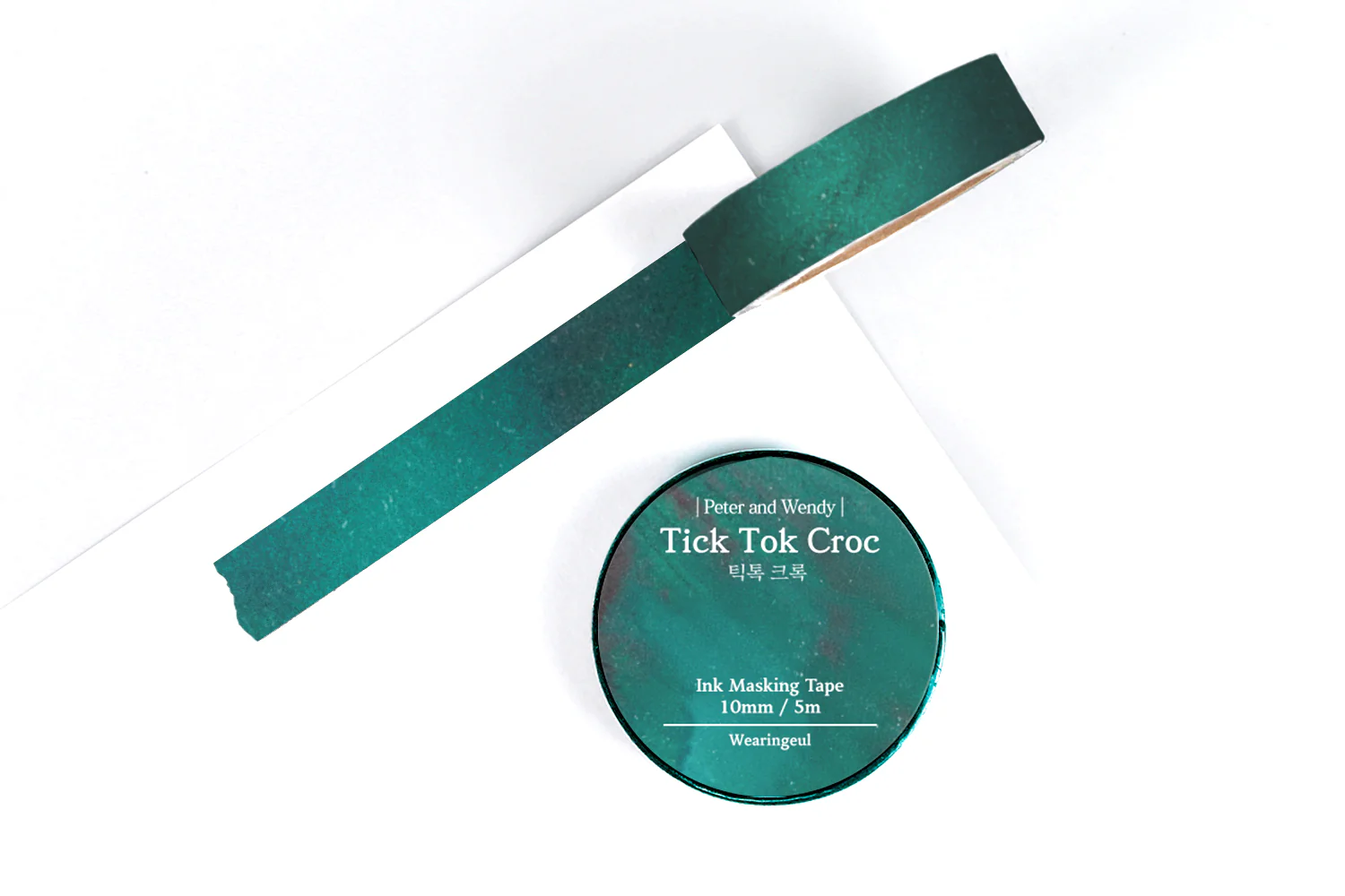 Wearingeul Ink Washi Tape - World Literature �� - Tick Tok Croc