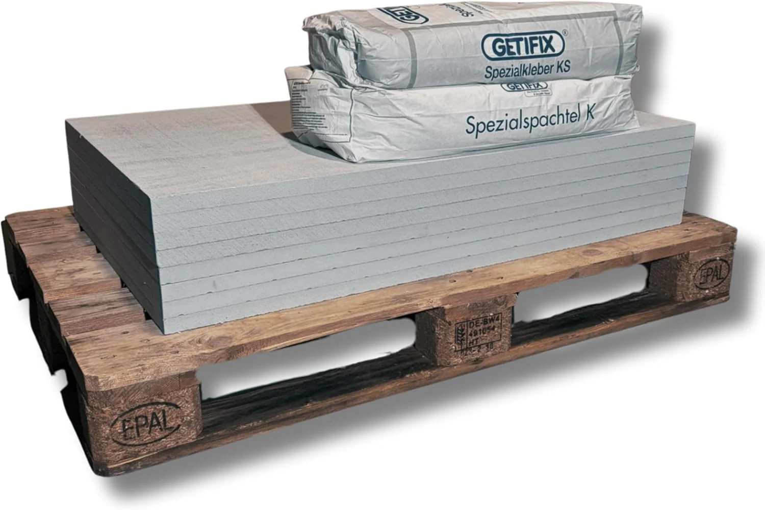 GETIFIX Panel-Isolierung, 30 mm, 5 m, Schwarz, Klimaplatten-Set Grundiert für ² - Kalziumsilikatplatten