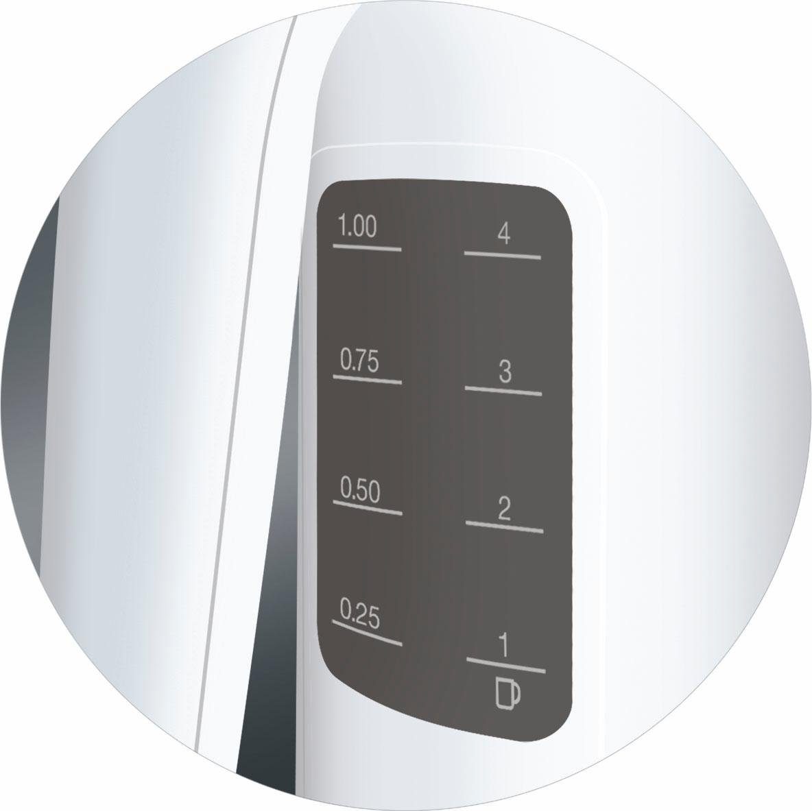 Wasserkocher PurEase WK 3000 WH - 1,0 L, Schnellkochsystem, Anti-Kalk Filter