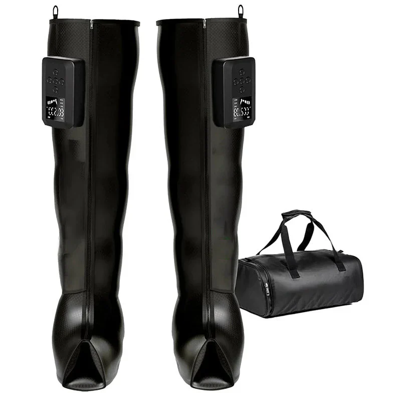 Air Compression Recovery System, Cordless Leg Massager for Circulation, Rechargeable Recovery Boots for Improved Circulation & Lymphatic Drainage
