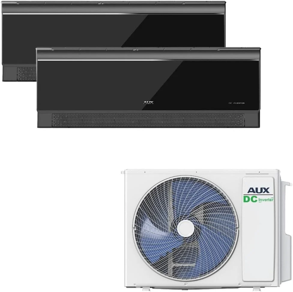 Belvit Split-Klimaanlage, 7,9 kW, 3,5 kW, Schwarz, AUX Multi Split Klimaanlage Set 27000 BTU Außengerät +