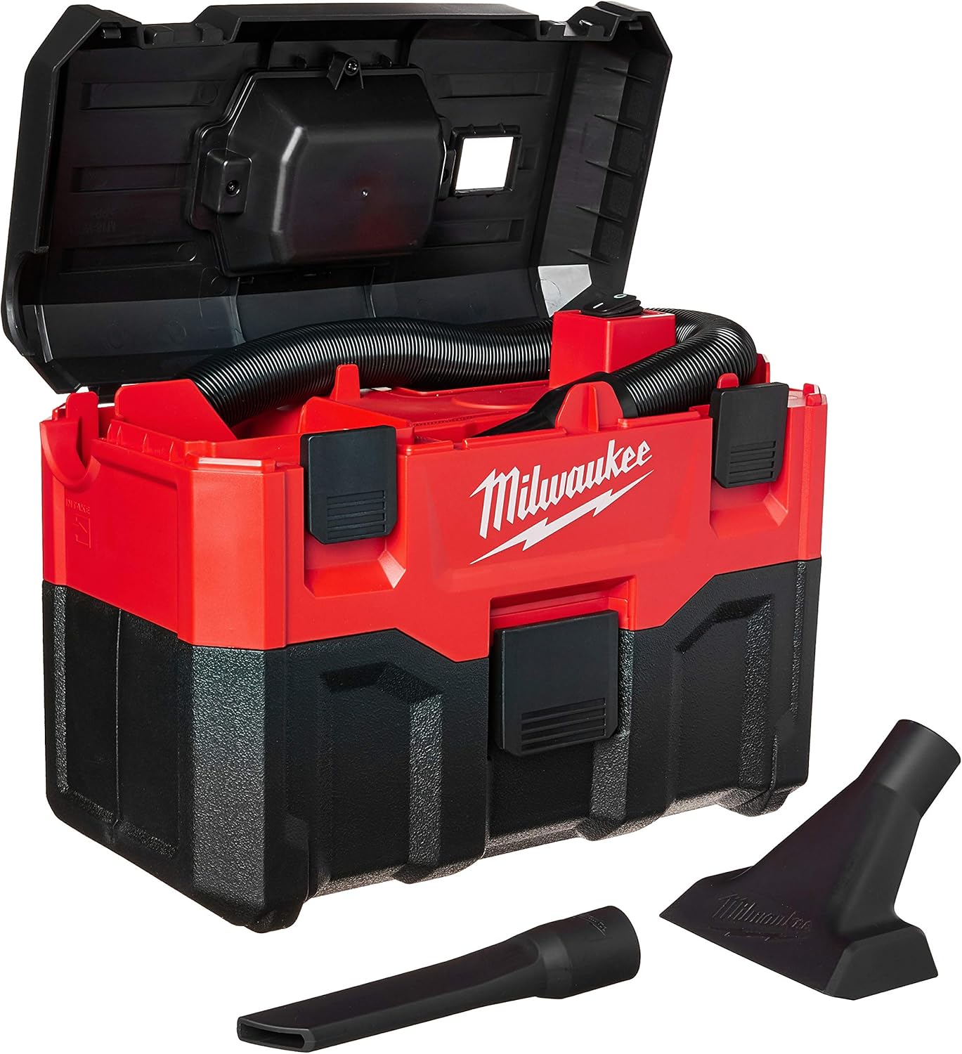 Milwaukee Cordless Lithium-Ion Wet/Dry 0880-20, Aspirapolvere Senza Fili agli ioni di Litio a Secco/Umido, Rosso