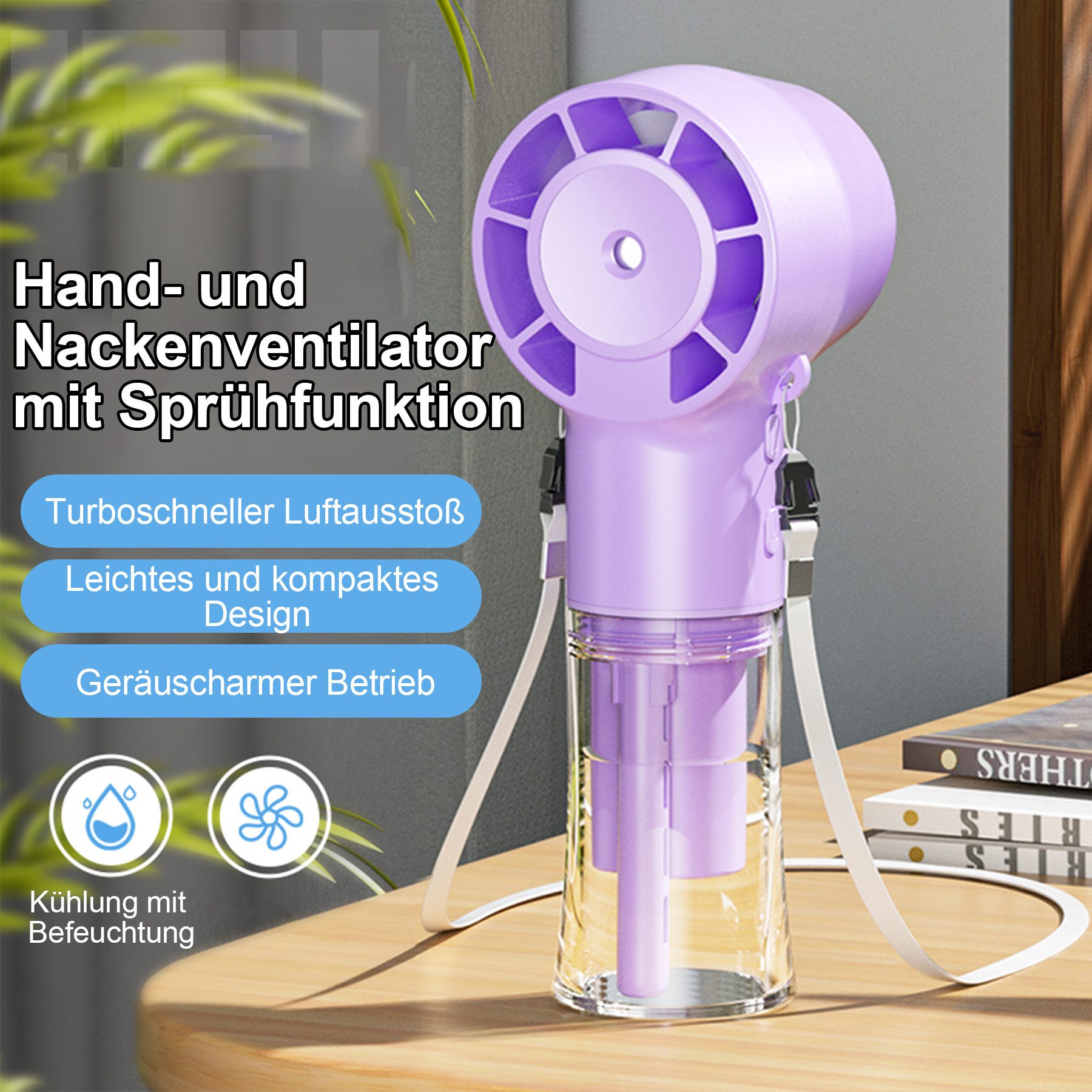 Mini USB-Ventilator Handventilator Tragbarer Mini Ventilator klein Ventilatoren 1200MAH