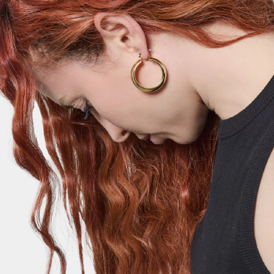 Orecchini Unoaerre a cerchio dorati 2689