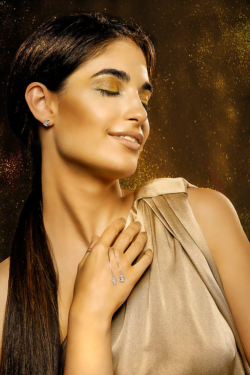 Orecchini Ambrosia Gioielli Angioletti in oro bianco AOZ 518