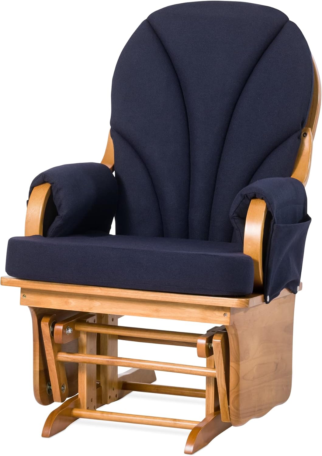 Foundations Lullaby Glider Rocker Chair, Natural/Blue
