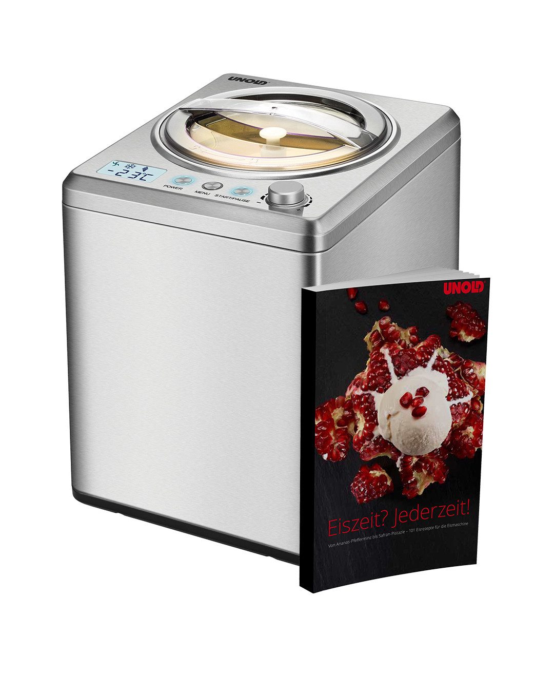 Eismaschine Eismaschine Profi inklusive Eisbuch 2L