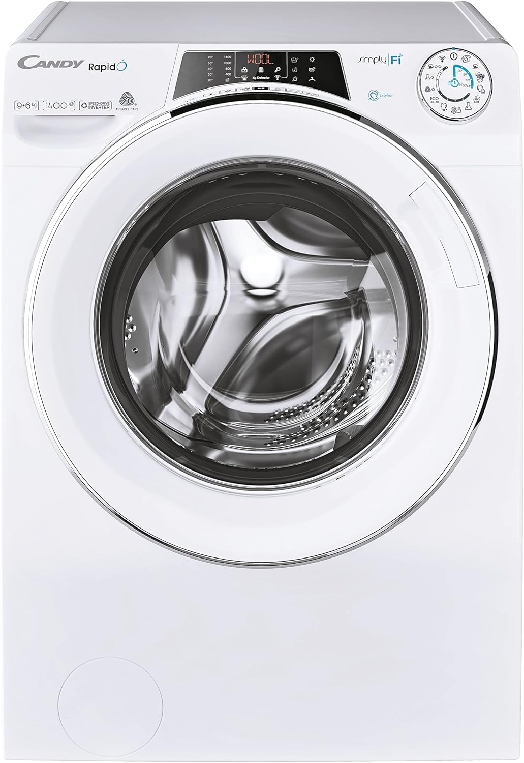Candy Rapidó Lavasciuga 9+6 Kg, Libera Installazione, Classe A, 1400 Giri, Connessione Wi-Fi + BLE, Controllo da App hOn, Partenza Ritardata, Opzione Vapore, 60 x 58 x 85 cm, Bianca - ROW4964DWMCT/1-S
