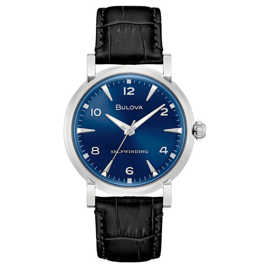 Orologio Bulova 96A242 Linea Clipper soleil blu pelle
