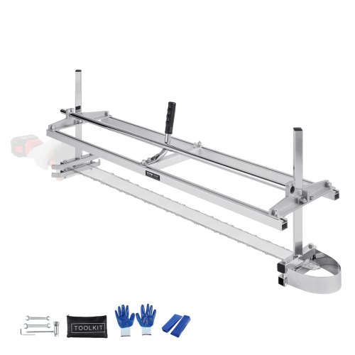 VEVOR Tragbares Sägewerk 355-1219mm Kettensägenmühle Max. Schnittdicke 5,08-300mm Kettensägewerk mit einer Größe von 1221x312x473mm Geeignet für eine Vielzahl von Holzschneideanforderungen