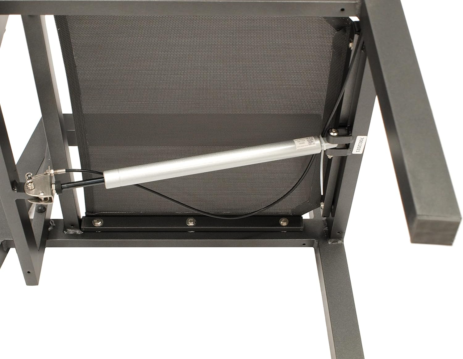 DEGAMO 2X Hochlehner Gartensessel MANCIANO, Aluminium rostfrei anthrazit, mit Polstern dunkelgrau, Rückenteil stufenlos verstellbar mit Gasfeder