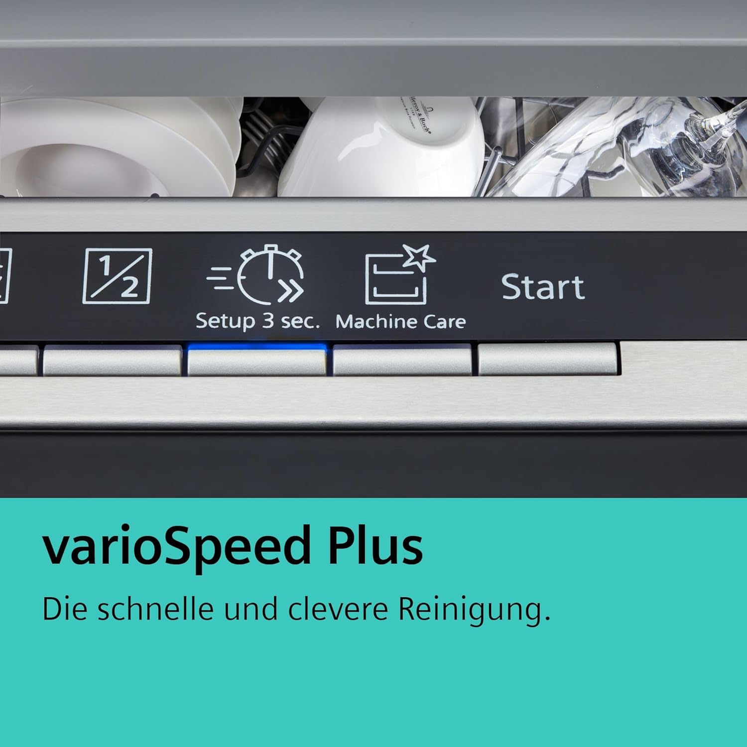 Siemens iQ300 Smarter XXL-Geschirrspüler 60 cm, SX63EX06VE, Vollintegriert, smartStart, varioSpeed Plus, Dreifach rackMatic, Besteckschublade, Besonders leise, infoLight, Intensive Zone, Home Connect