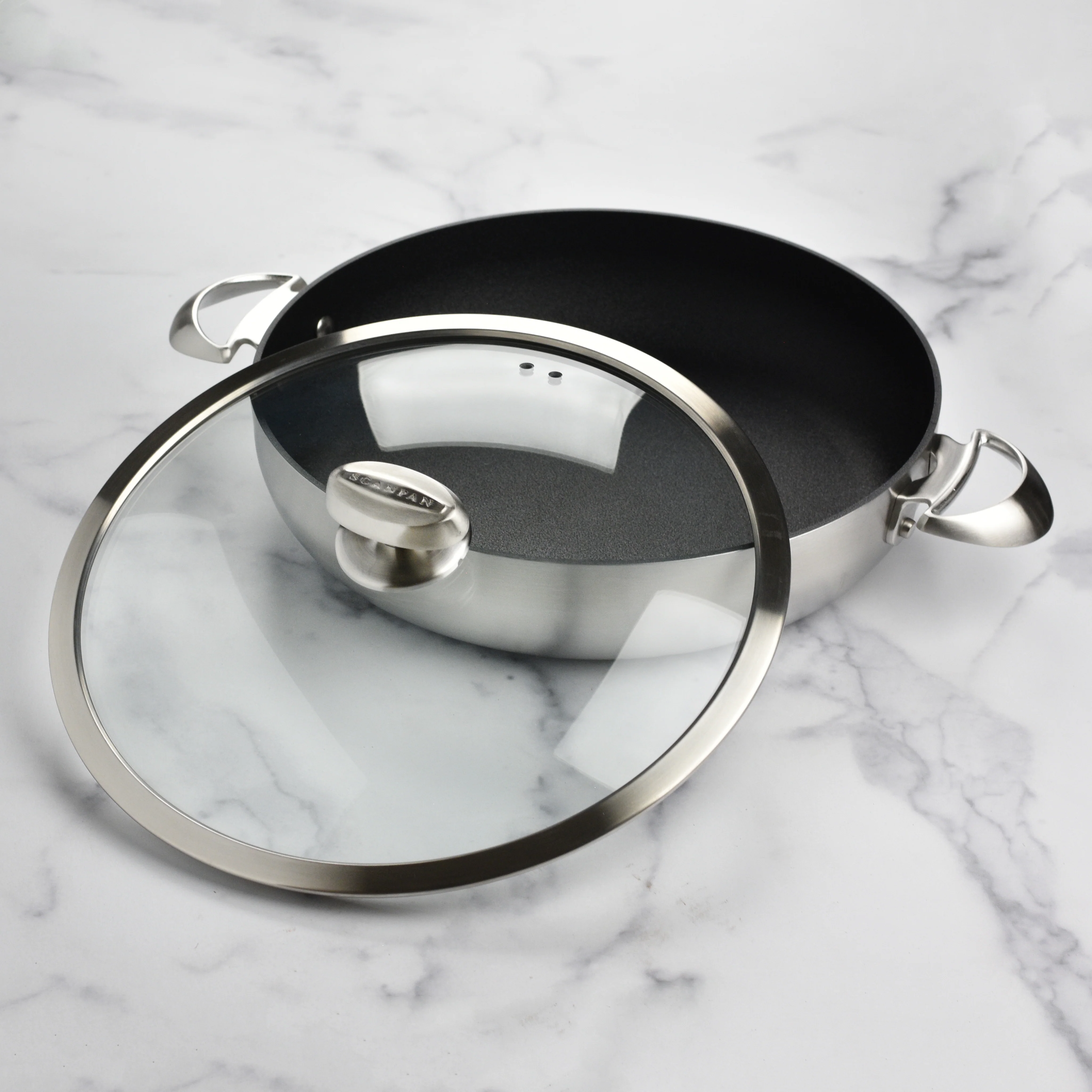 Scanpan CX+ – Brasiera antiaderente in acciaio inox da 5,5 qt