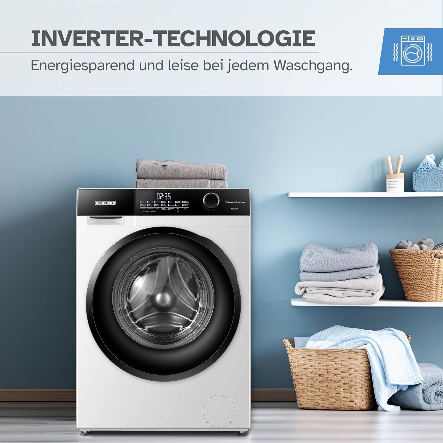 Waschmaschine ‎HWM 6110W Inverter