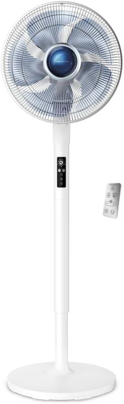 Rowenta VU5870 Statiefventilator Turbo Silence Extreme+ | Afstandsbediening | 5 snelheden | Automatische uitschakeling | Timer | Automatische oscillatie | In hoogte verstelbaar, Wit