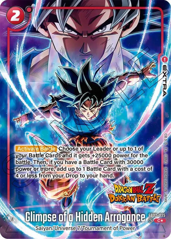 Glimpse of a Hidden Arrogance - FB02-035 - (Dragon Ball Z Dokkan Battle Alternate Art)