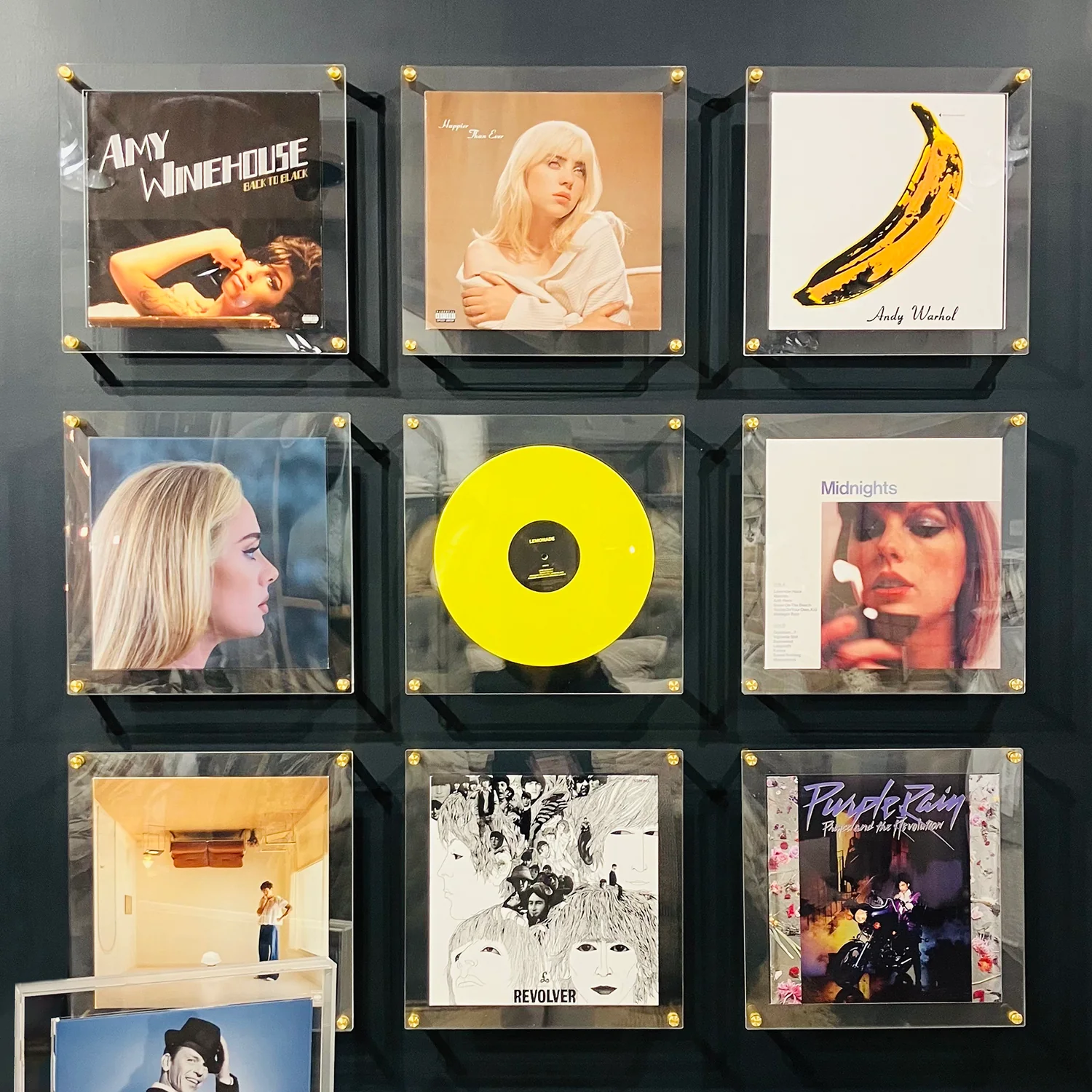 Set of 9 Record Frames Gallery Wall | Vinyl Gallery Wall