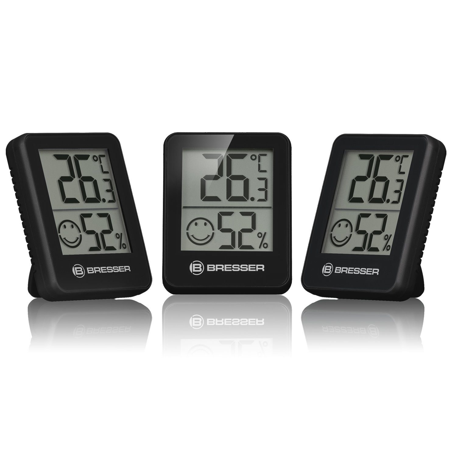 Hygrometer ClimaTemp Indicator 6er Set schwarz
