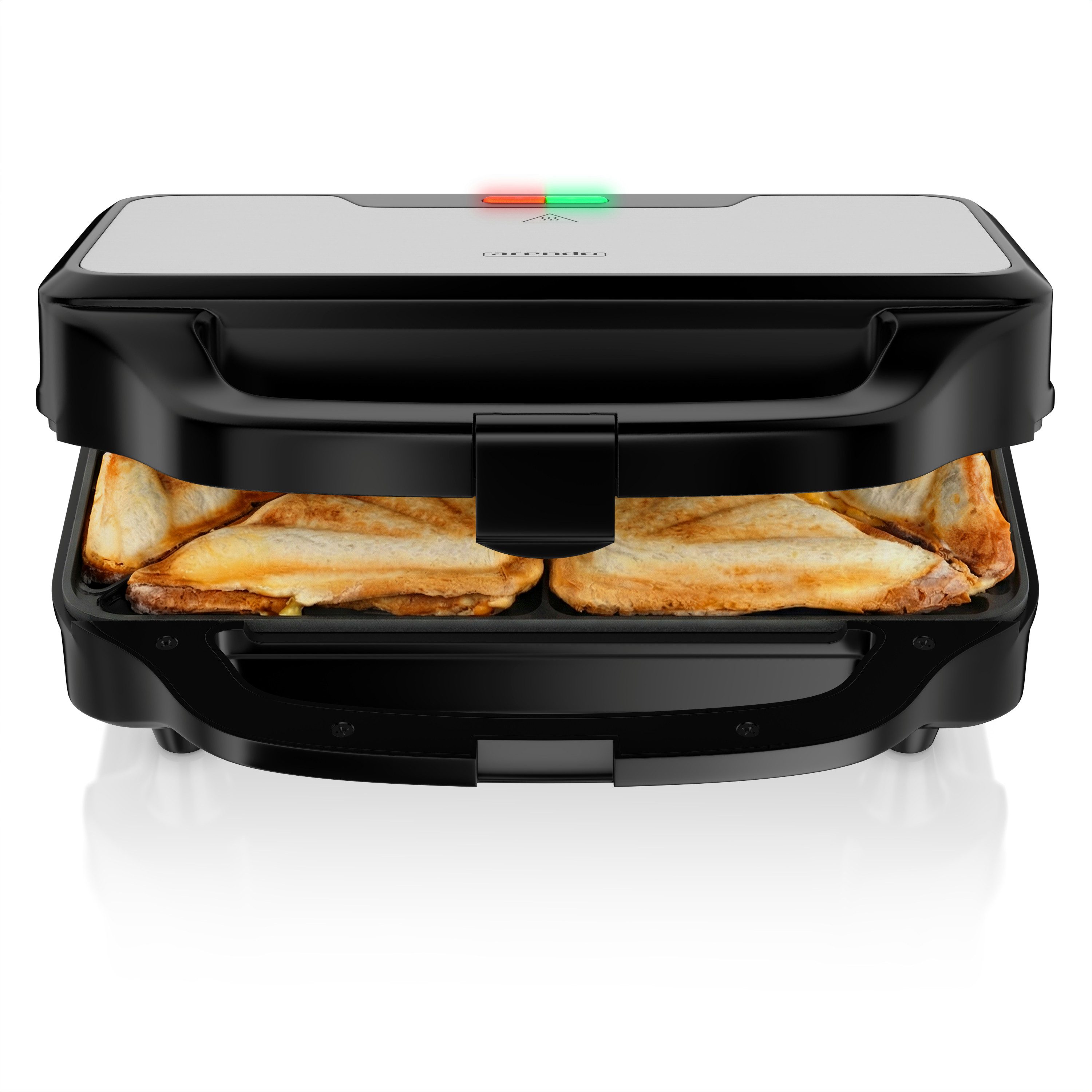 3-in-1-Sandwichmaker Sandwichtoaster, 900 W, Antihaftbeschichtet, Schnellaufheizung